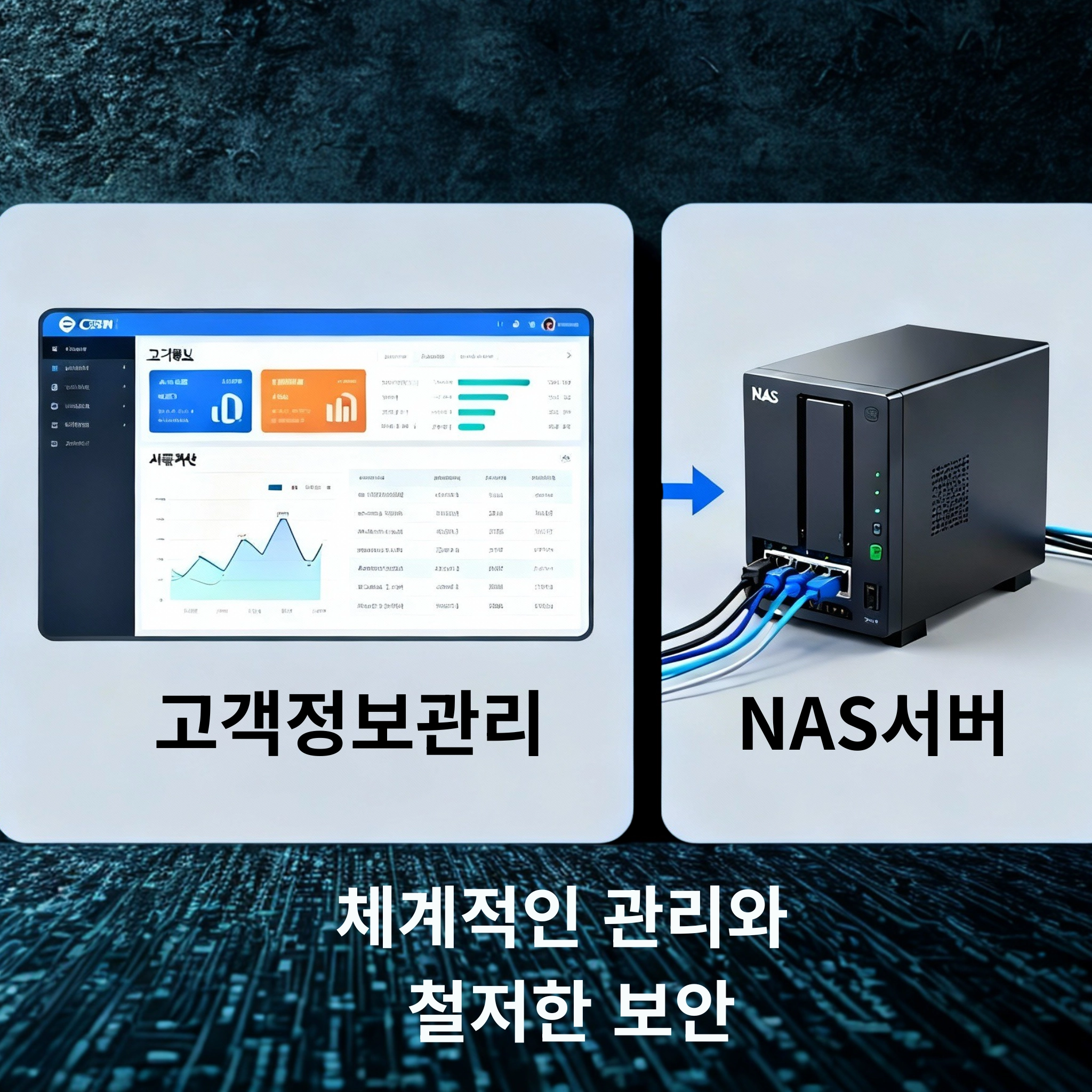 대호 소개서의 고객정보·자료 보관 시스템 안내 이미지